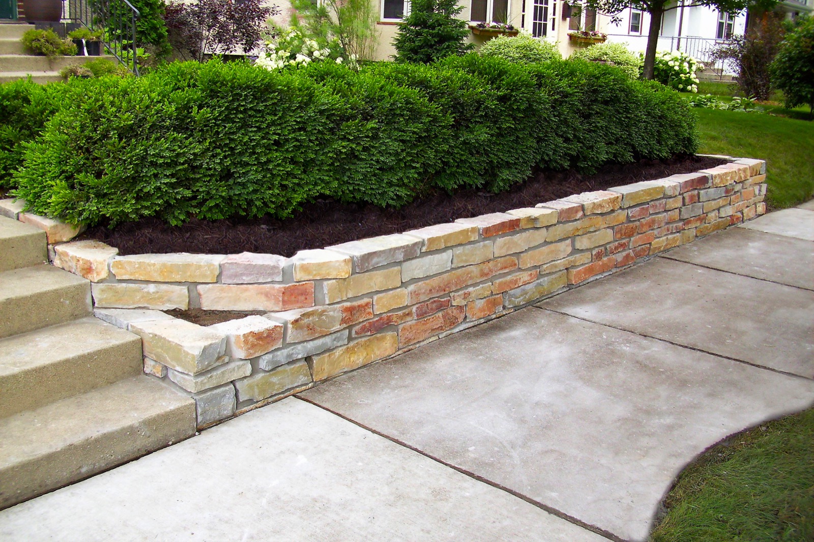 Natural Stone Retaining Walls | CCS - Minneapolis Concrete Contractor ...